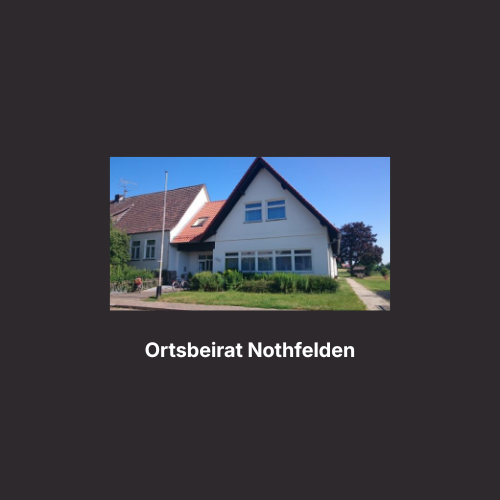 Ortsbeirat Nothfelden Ortsbeirat Nothfelden